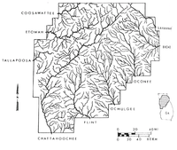 Drainage patterns in the georgia piedmont
