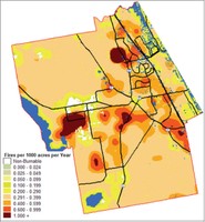 Fig. 1 - Flagler County, Fire Occurrence Areas