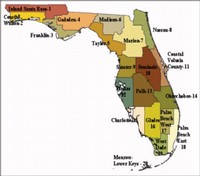 Fig. 2 - Weather Influence Zones in Florida